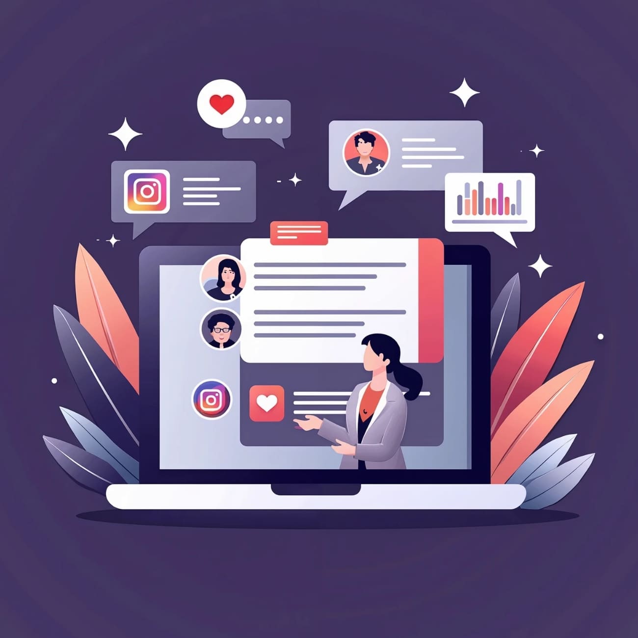 We will develop a plan and implement SMM with AI for your business